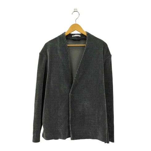 ザラ ZARA コーデュロイノーカラージャケット メンズ import:M