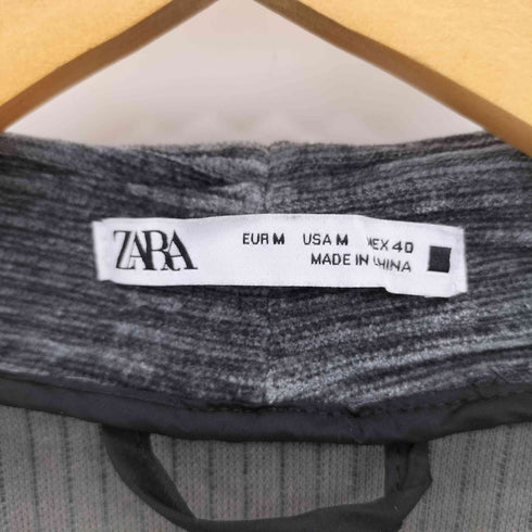 ザラ ZARA コーデュロイノーカラージャケット メンズ import:M
