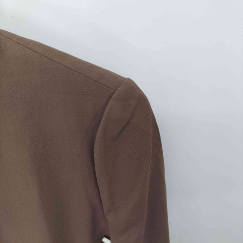 バーバリーズ BURBERRYS 刺繍ポケット ノーカラージャケット レディース