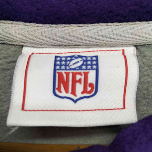 エヌエフエル NFL チームロゴ刺繍ハーフジップフリースジャケット メンズ