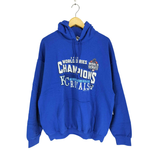 ギルダン GILDAN 2015 WORLD SERIES フロントプリントプルオーバーパーカー メンズ XL