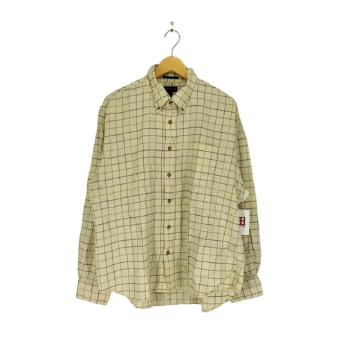 ランズエンド LANDS END チェック柄BDネルシャツ メンズ XL