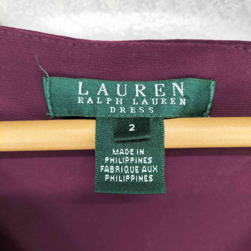 ローレンラルフローレン LAUREN RALPH LAUREN フロントスキッパードレスワンピース レディース 2