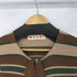 マルニ MARNI カシミヤ混 フリル ラメ ボーダー ジップニット レディース EUR:40