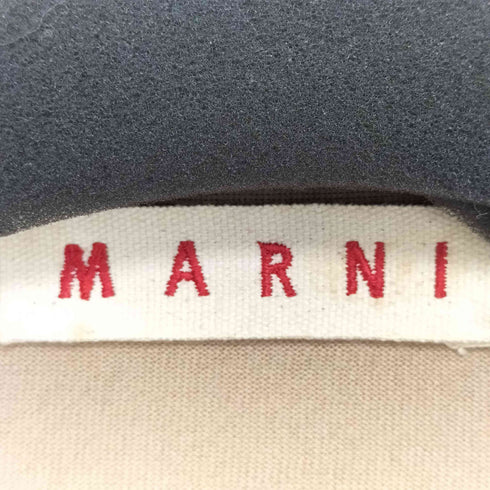 マルニ MARNI カシミヤ混 フリル ラメ ボーダー ジップニット レディース EUR:40