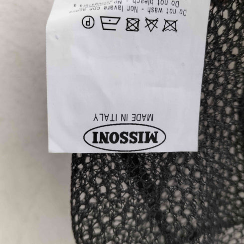 ミッソーニ MISSONI MADE IN ITALY フラワー刺繍メッシュタンクトップ レディース