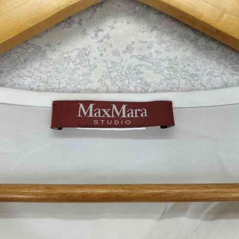 マックスマーラステュディオ MAX MARA STUDIO サイドスリットシースルーブラウス レディース