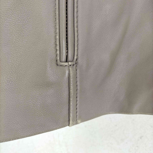 ロッソ ROSSO URBAN RESEARCH lamb leather ノーカラーレザーライダースジャケット レディース JPN:38