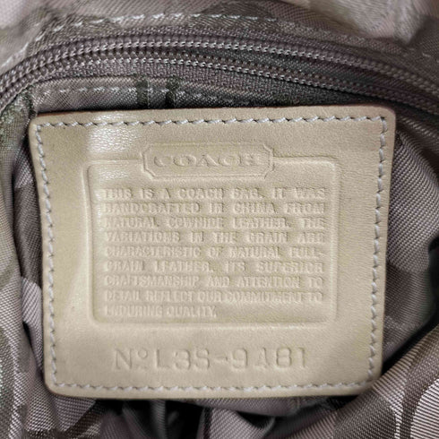 コーチ COACH 裏地シグネチャーロゴレザーショルダーバッグ レディース