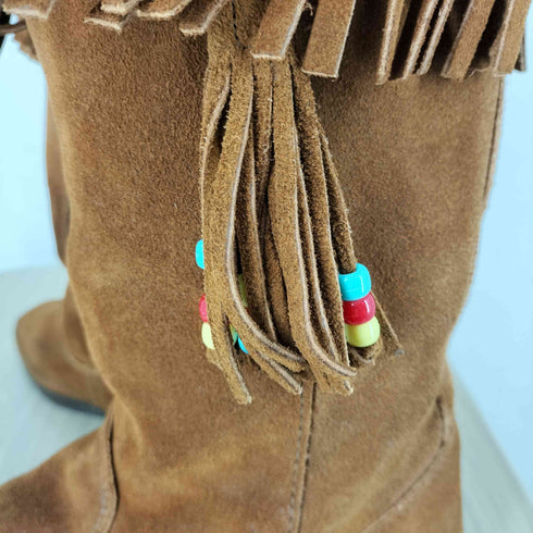 ミネトンカ Minnetonka フリンジスエードロングブーツ レディース 7