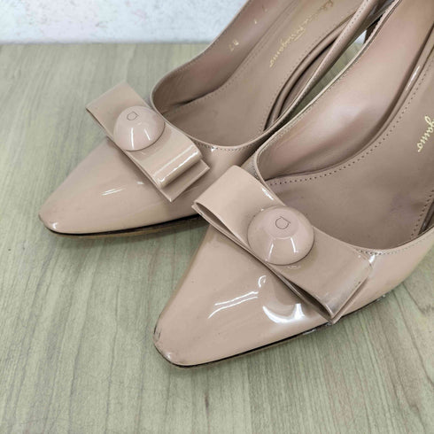 サルヴァトーレフェラガモ Salvatore Ferragamo KATRIN VARA パテントレザーヒールパンプス レディース 7