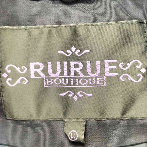 ルイルエブティック RUIRUE BOUTIQUE RUIRUE ベルテッドダウンコート レディース LL