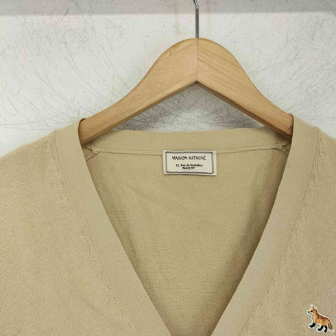 メゾンキツネ MAISON KITSUNE コットンVネックカーディガン レディース import:XS