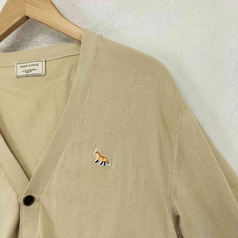 メゾンキツネ MAISON KITSUNE コットンVネックカーディガン レディース import:XS