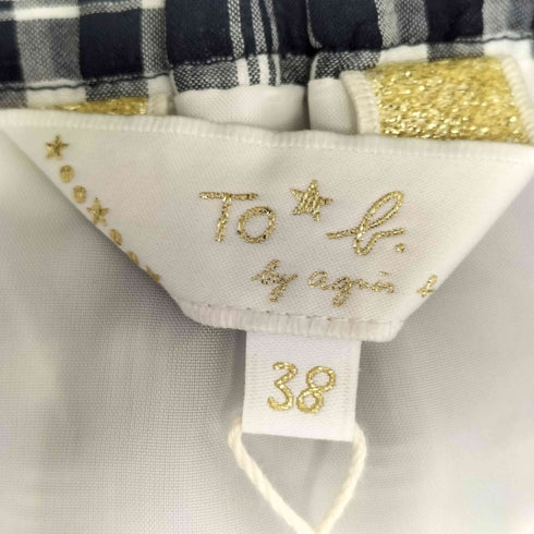 トゥービーバイアニエスベー To b. by agnes b. シアサッカー ギンガム スカート レディース EUR:38