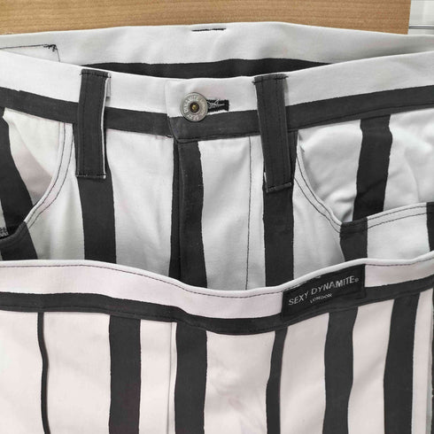 SEXY DYNAMITE LONDON ストライプボンテージパンツ メンズ JPN:XL