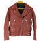 ザラ ZARA ラムレザーダブルライダースジャケット レディース import:M