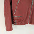 ザラ ZARA ラムレザーダブルライダースジャケット レディース import:M