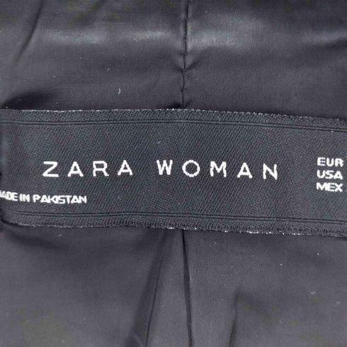 ザラ ZARA ラムレザーダブルライダースジャケット レディース import:M