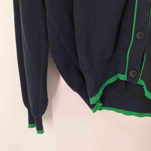 ユーバイスピックアンドスパン U by SPICK&SPAN 22SS 片畦ラインVネック カーディガン レディース
