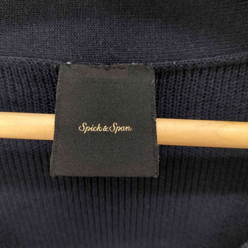 ユーバイスピックアンドスパン U by SPICK&SPAN 22SS 片畦ラインVネック カーディガン レディース