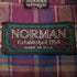 ノルマン NORMAN USA製 シアー チェック長袖ボタンダウンシャツ メンズ import:M