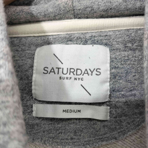 サタデーズサーフニューヨーク SATURDAYS SURF NYC フロントロゴプリント プルオーバーパーカー メンズ MEDIUM