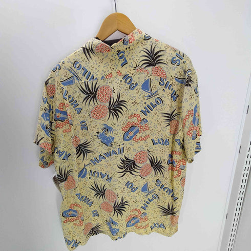 50S gateway パイナップル 総柄 開襟オープンカラー アロハ シャツ メンズ import:L