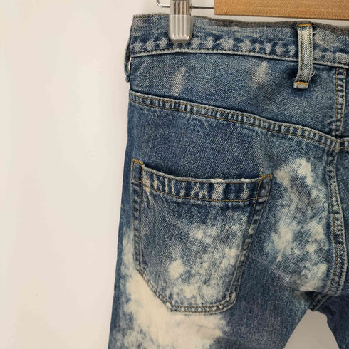 アールエヌエー RNA スタッズ 薔薇 スカルパッチ ブリーチ加工 デニムパンツ Y2K メンズ JPN:M