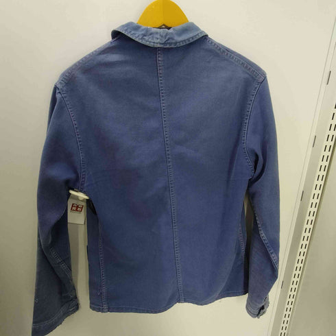 60-70S ユーロワーク プラボタン コットンツイル 5B ワーク ジャケット メンズ