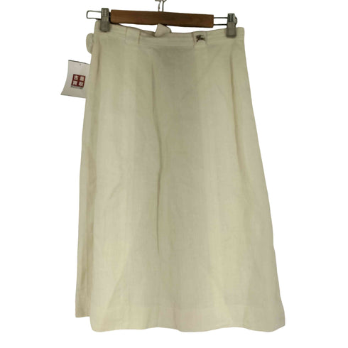 バーバリーズ BURBERRYS 80-90S リネンスカート レディース