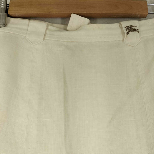 バーバリーズ BURBERRYS 80-90S リネンスカート レディース