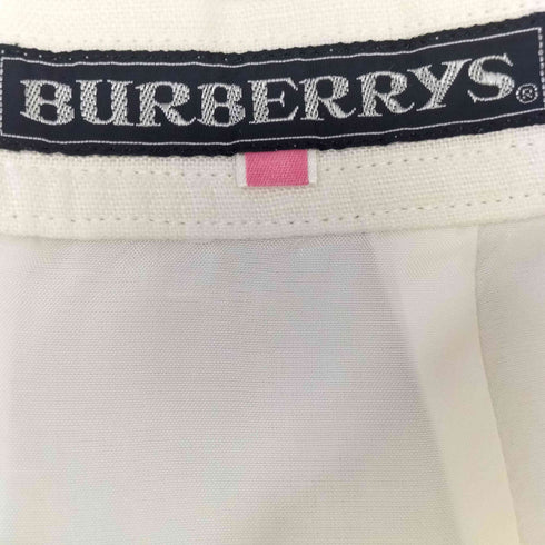 バーバリーズ BURBERRYS 80-90S リネンスカート レディース