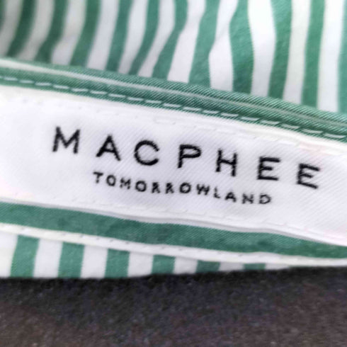 マカフィー MACPHEE コットンタイプライター ボリュームスリーブシャツ レディース 36