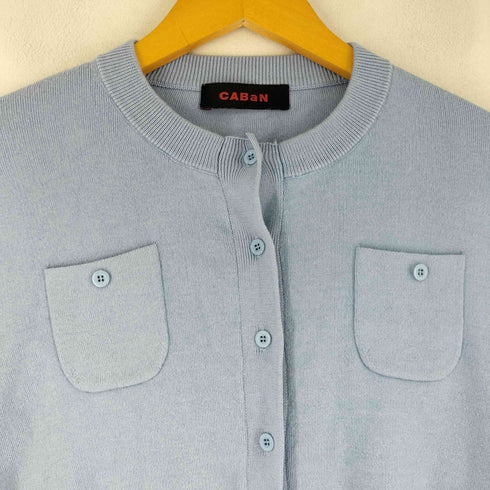 キャバン CABaN コットンカシミヤ クルーネックカーディガン レディース JPN:S