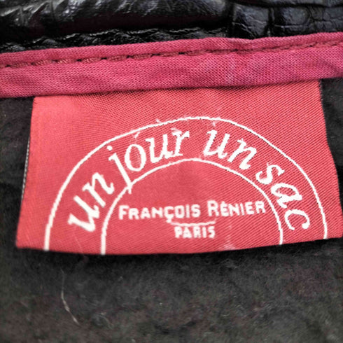 un jour un sac フランス製 レザー 編み込み トートバッグ レディース