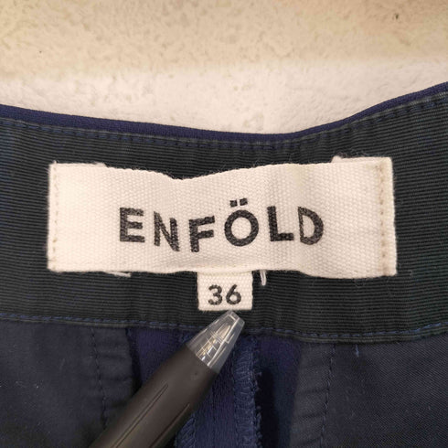 エンフォルド ENFOLD ダブルクロスタックアンクルパンツ レディース JPN:36