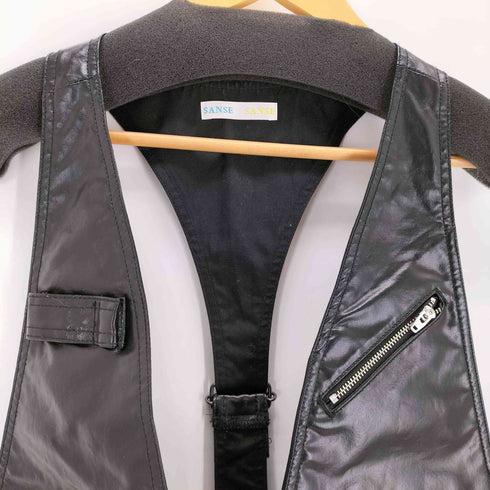 サンセサンセ SANSE SANSE レザーベスト メンズ