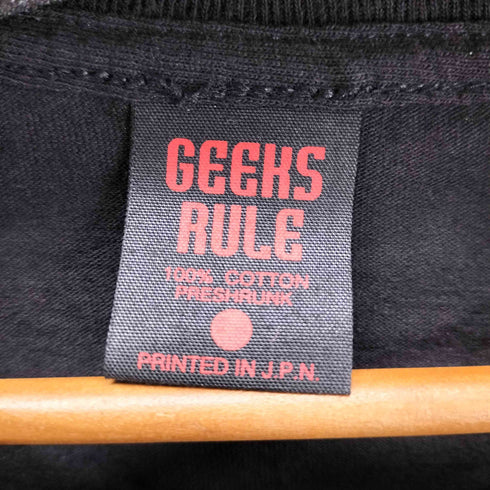 GEEKS RULE フロントプリントクルーネックS/S Tシャツ メンズ JPN:L