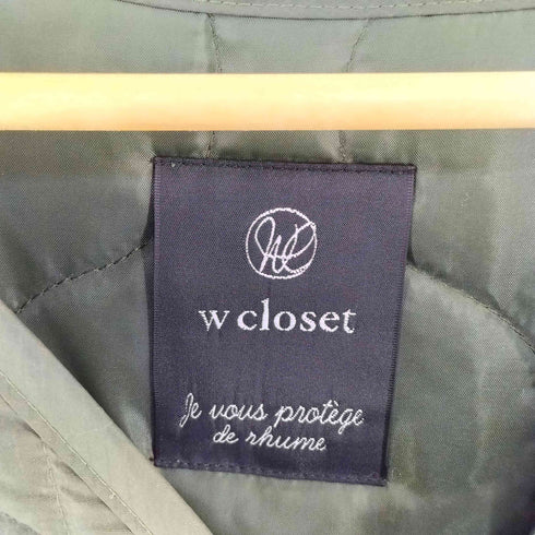 ダブルクローゼット w closet キルティングコート レディース