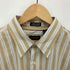 ヴァンヒューゼン VAN HEUSEN WRINKLE FREE STAIN SHIELD ストライプ S/S レギュラー カラー シャツ メンズ import:L