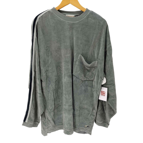 クイックシルバー Quiksilver 90s ベロア ポケット プルオーバー メンズ JPN:L