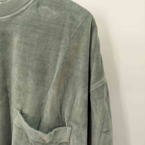 クイックシルバー Quiksilver 90s ベロア ポケット プルオーバー メンズ JPN:L