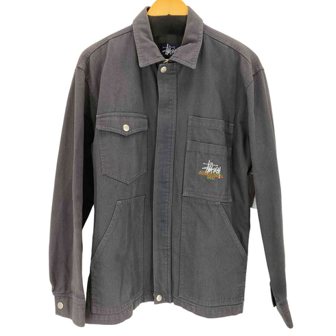 ステューシー Stussy 90s old INTERNATIONAL S80 ヘリンボーンマルチポケットジャケット メンズ import:M