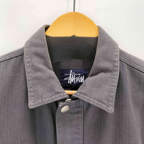 ステューシー Stussy 90s old INTERNATIONAL S80 ヘリンボーンマルチポケットジャケット メンズ import:M