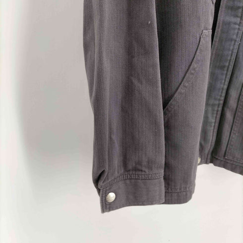 ステューシー Stussy 90s old INTERNATIONAL S80 ヘリンボーンマルチポケットジャケット メンズ import:M