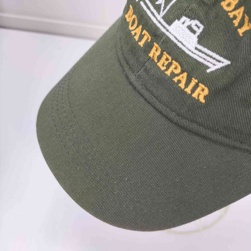 OLD SOLDER SOUTH BAY BOAT REPAIR 刺繍 ロゴ 6パネル キャップ メンズ