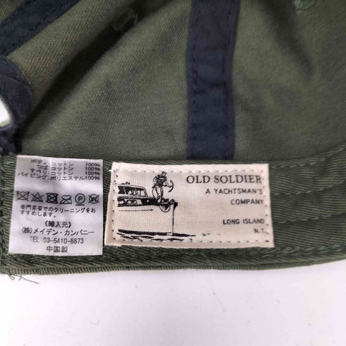 OLD SOLDER SOUTH BAY BOAT REPAIR 刺繍 ロゴ 6パネル キャップ メンズ