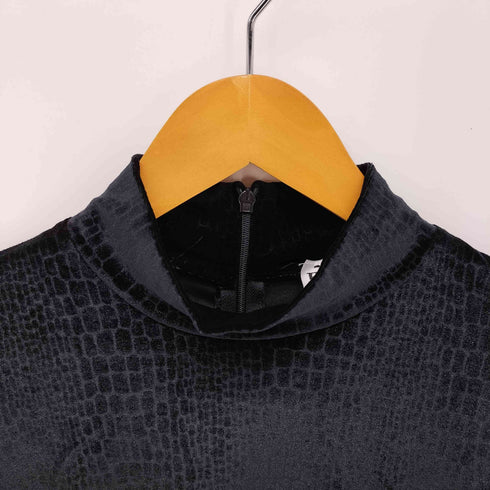 RONNI NICOLE VINTAGE パイソン ベロア ノースリーブ ロング ドレス ワンピース レディース 10