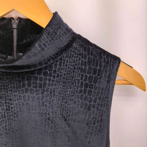 RONNI NICOLE VINTAGE パイソン ベロア ノースリーブ ロング ドレス ワンピース レディース 10